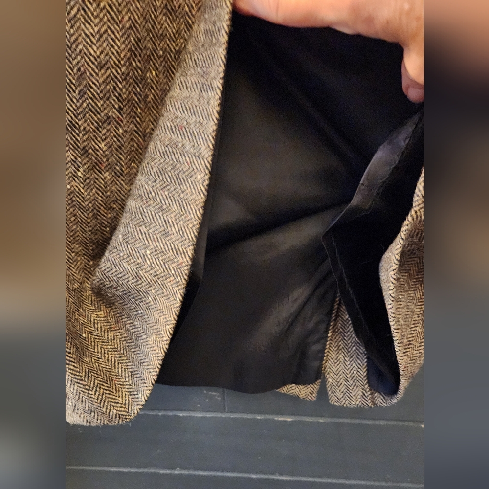 Pendleton Brown Wool Herringbone Skirt - image 6